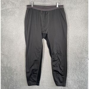 REI Coop Black Lightweight Base Layer Pants Thermal PolarTec Men's XL